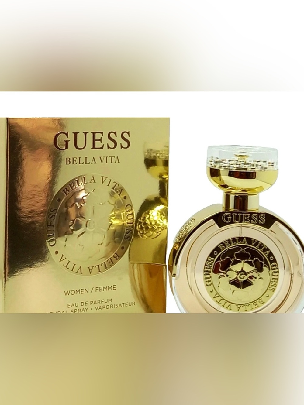 GUESS Bella Vita Gold-tone Women's Fragrance Bottle